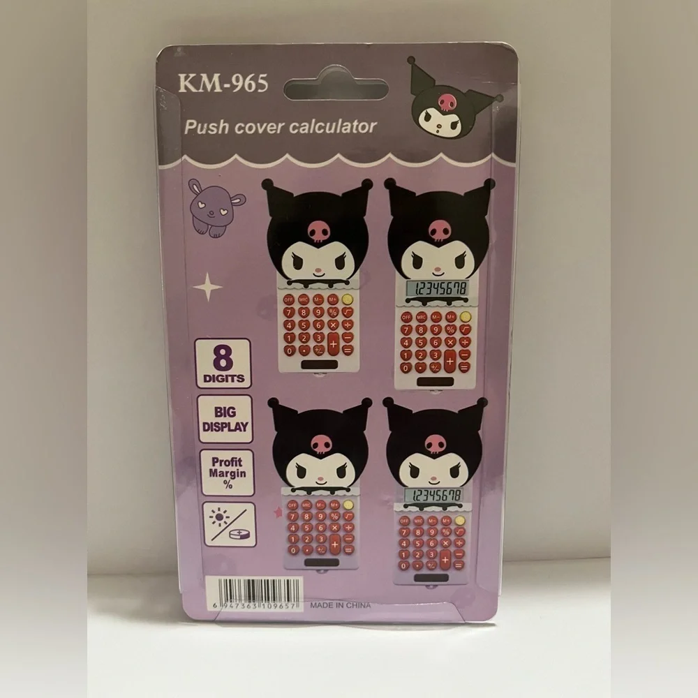 Kuromi Solar Powered Calculator